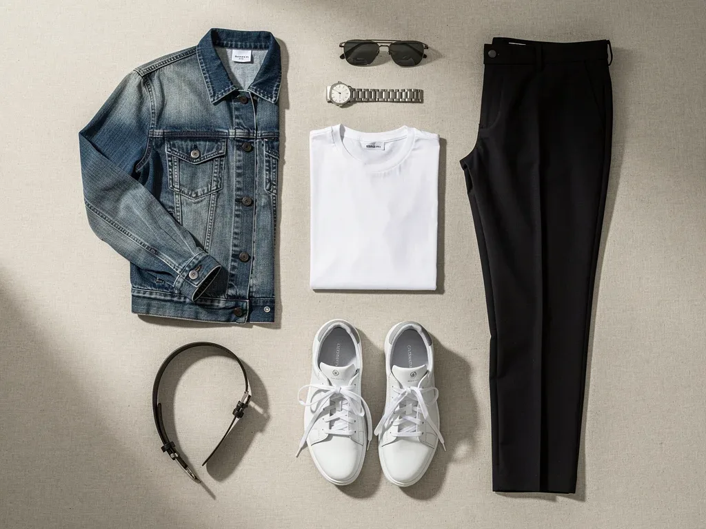 Curated wardrobe essentials for cohesive street style