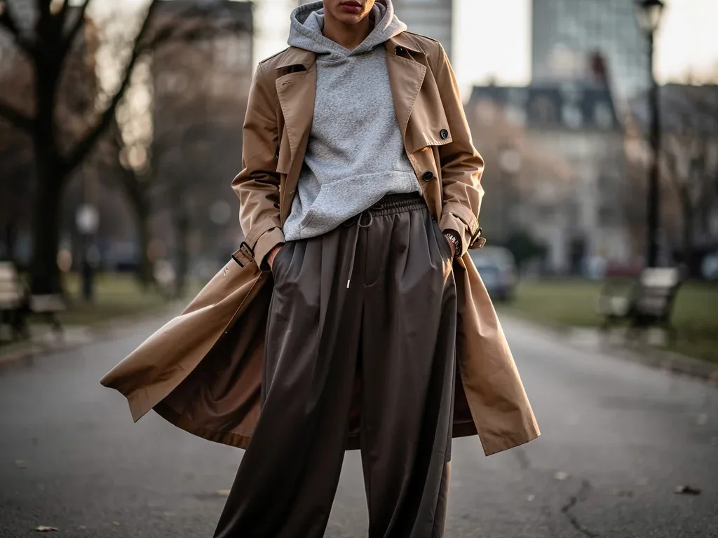 Expert layering in a dynamic street style outfit