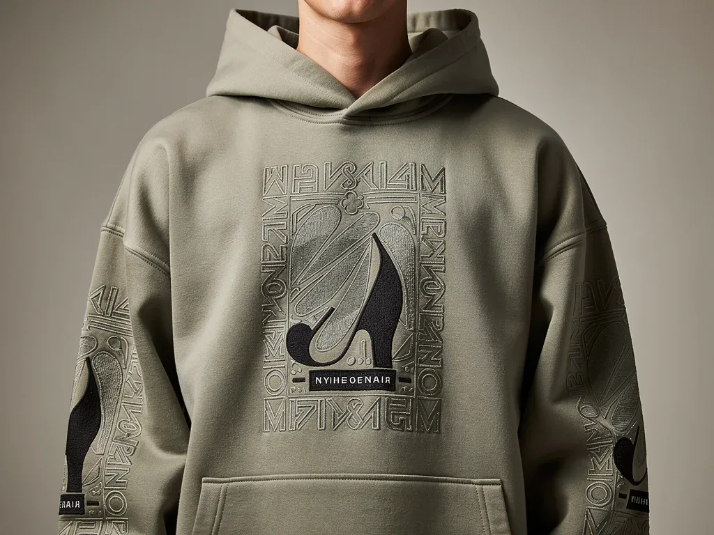 Detailed embroidered hoodie from emerging streetwear brand