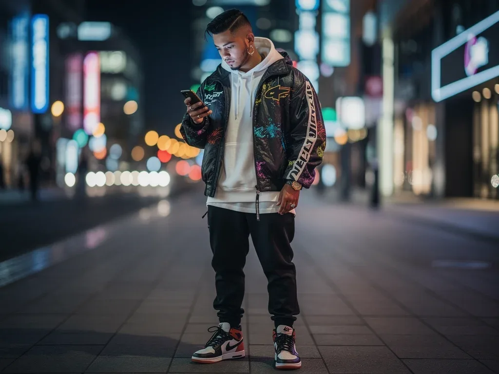 Urban figure showcasing rare streetwear and sneakers, reflecting the 2026 resale market.