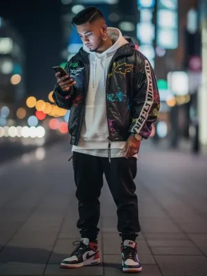 Urban figure showcasing rare streetwear and sneakers, reflecting the 2026 resale market.