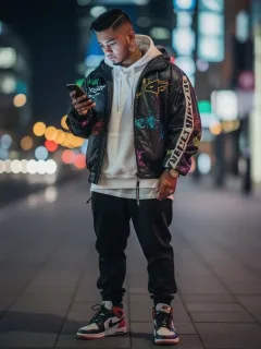 Urban figure showcasing rare streetwear and sneakers, reflecting the 2026 resale market.
